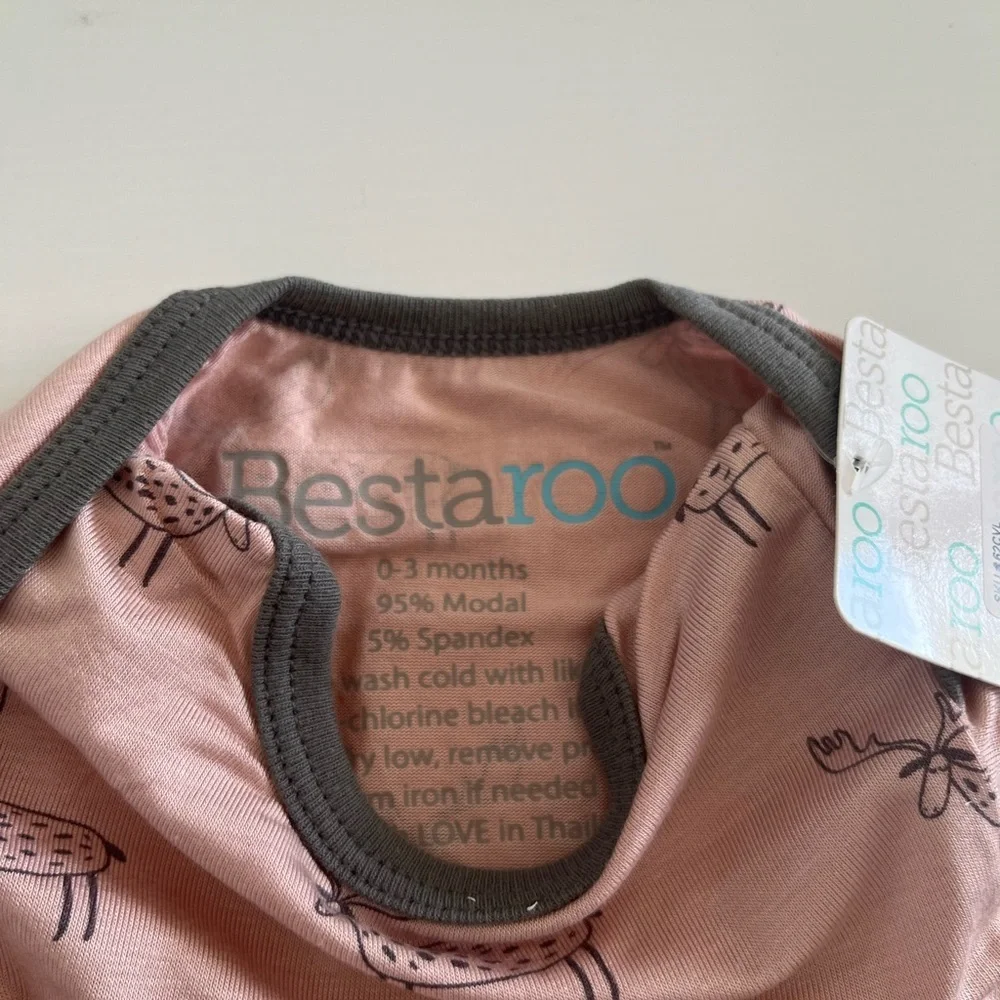 NWT bestaroo Pink Deer Print Kids One Piece
